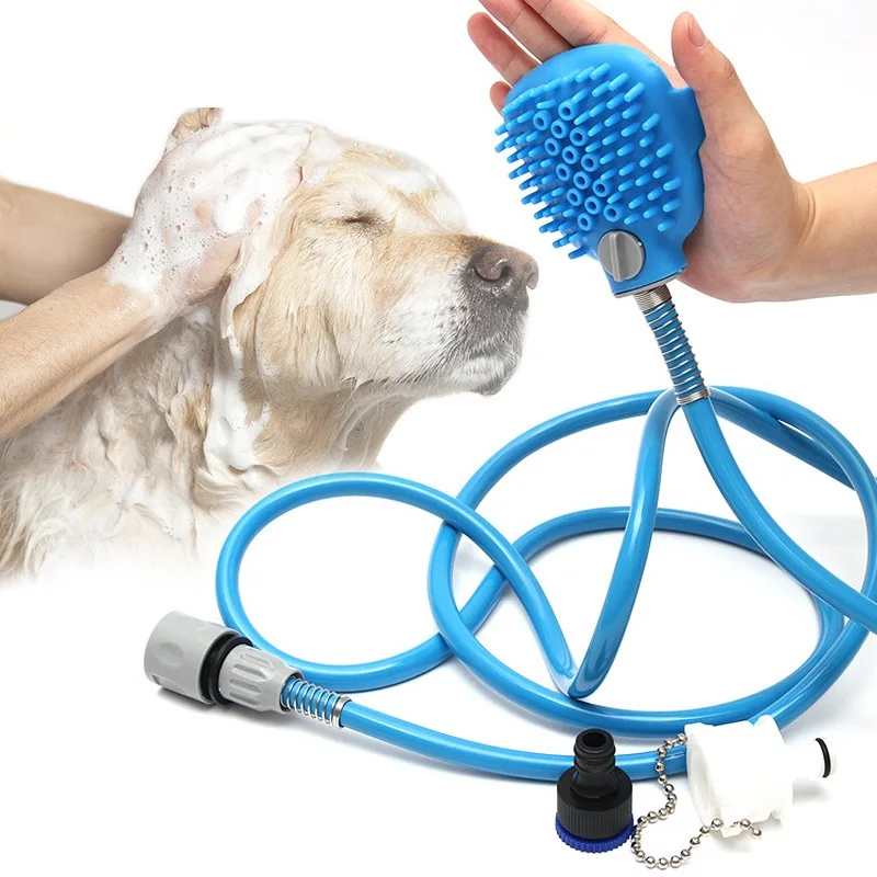 Factory Directly Wholesale Custom Eco-Friendly Plastic Reptile Pet Grooming Supplies Silica Gel Massage Shower