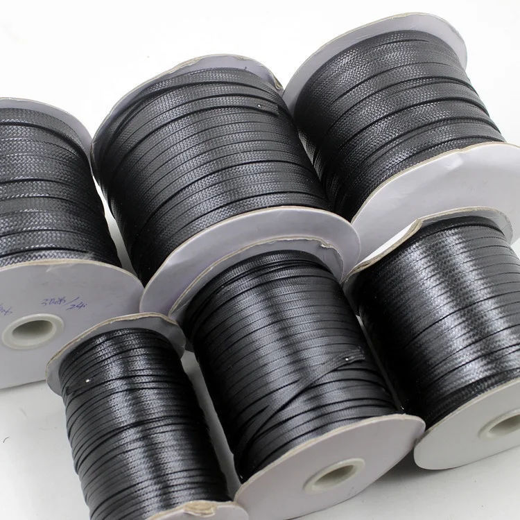 

2mm 4mm 5mm 6mm Flat Wax Coated Polyester String Cord for Jewelry Making