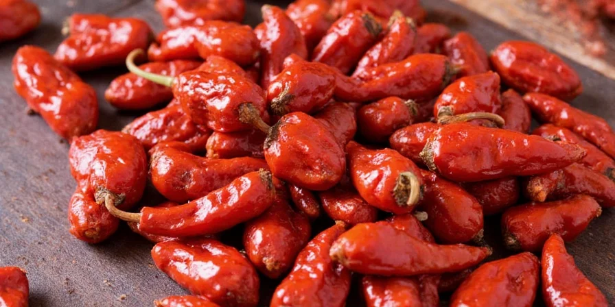 Dried Chiles in Market