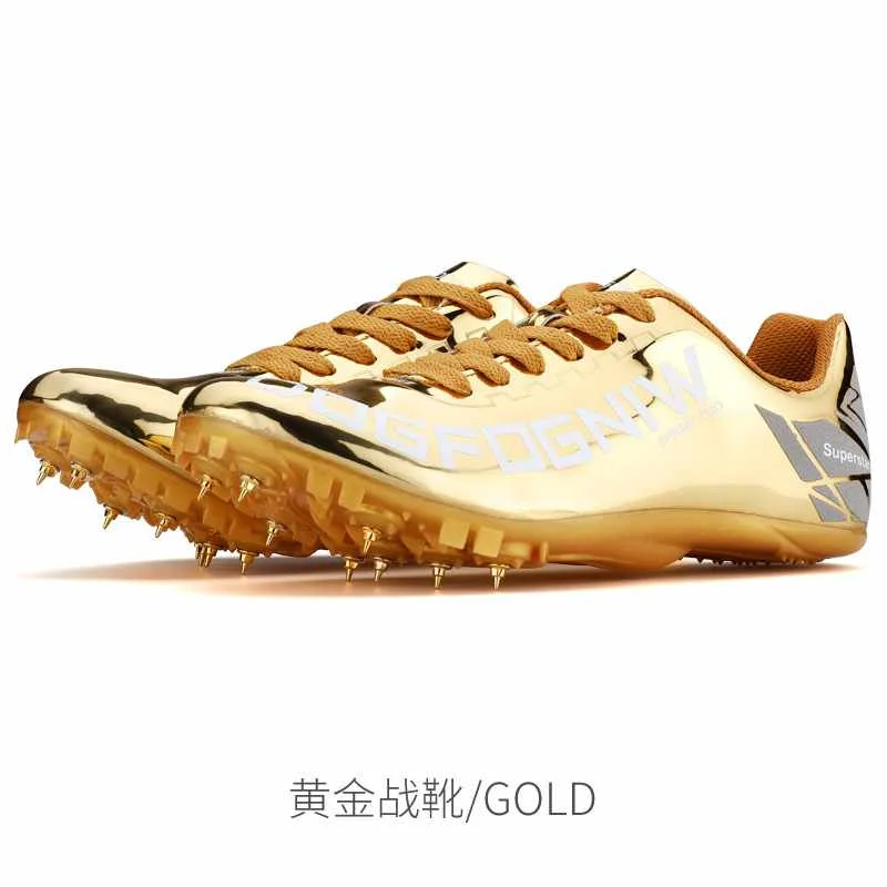 

Spike shoes track and field sprint men's nail shoes women's professional examination competition mid-examination training shoes