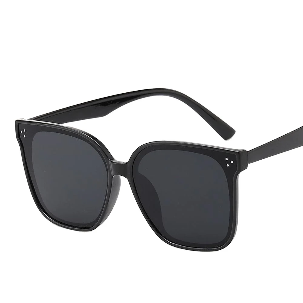 

RENNES [RTS] China factory wholesale fashion rivet men and women sunglasses PC Oversize Square Sunglasses, Choose