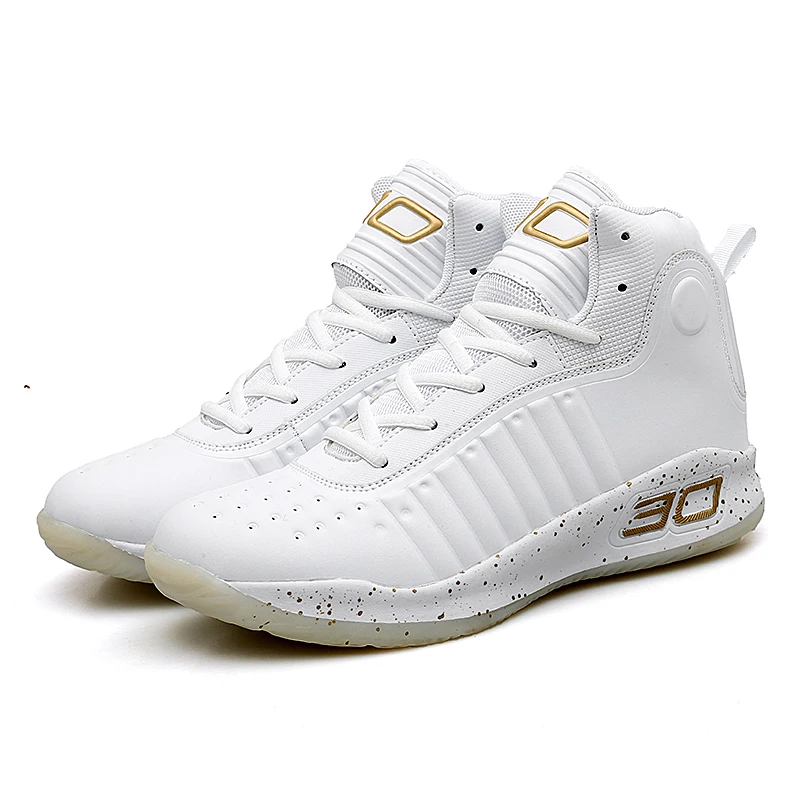 Hot Sale Men's White Basketball Shoes Men Ankle Boots Sneakers Athletic Shoes
