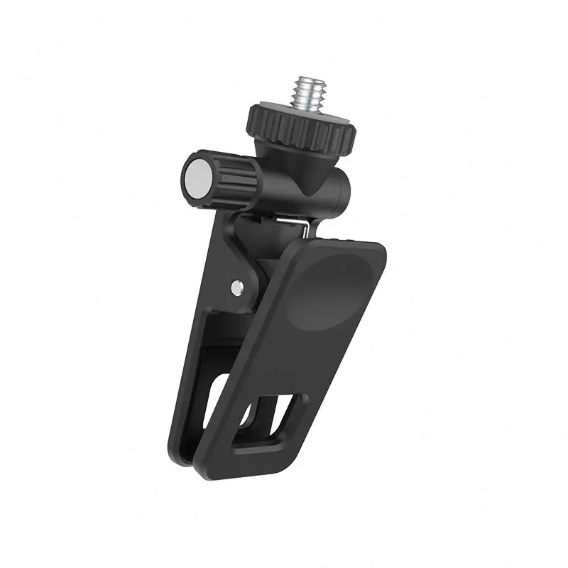

Mini led ring fill light clip HOP5s rechargeable led flash light selfie live ring light clip, Black