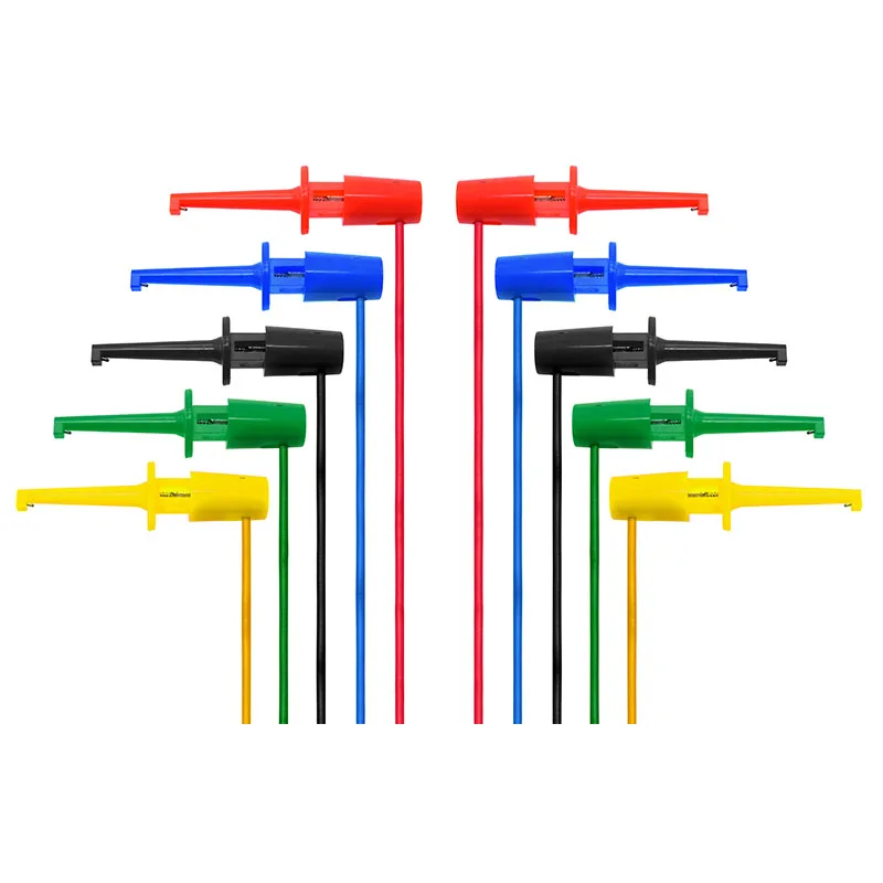 5pcs Colorful Mini Grabber Test Leads Test Hook cable for Multimeter Electrical Test - ANKUX.COM