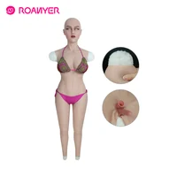 

Roanyer may mask body suits with arms silicone boobs for crossdresser shemale drag queen