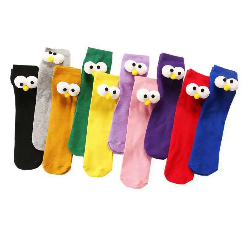 

XIANGHUI wholesale can custom logo children's three-dimensional cute cartoon baby big eyes stockings