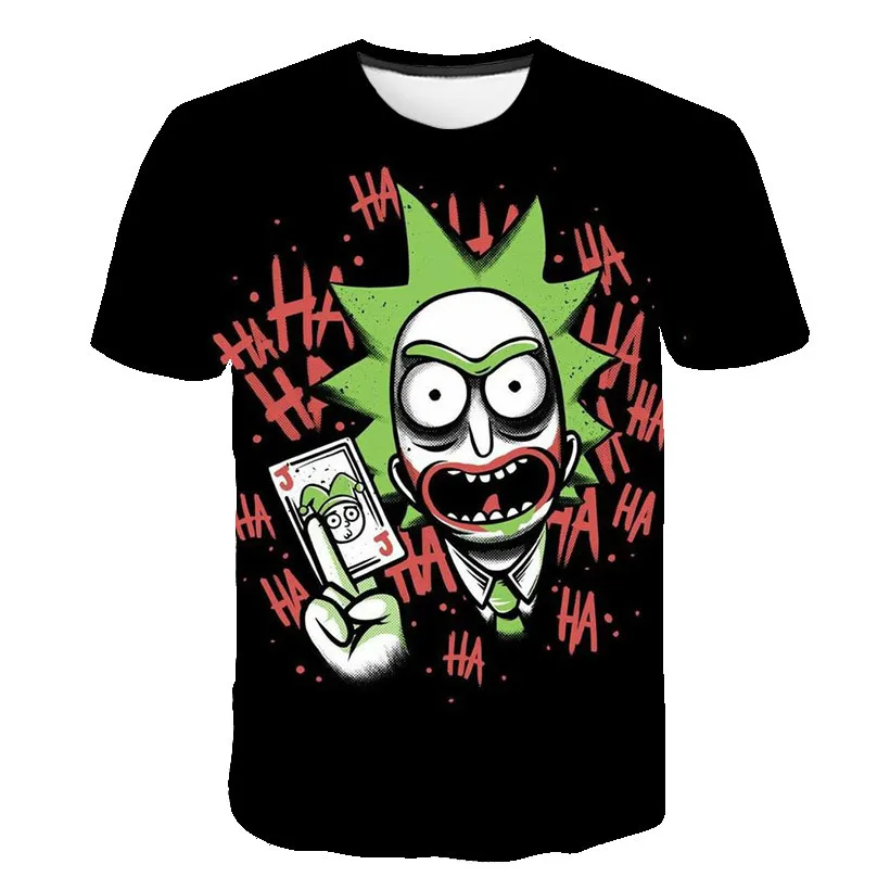 

3d printing shirts custom Rick Morty men's t-shirts