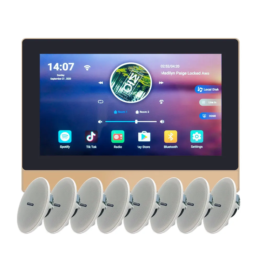 

8CH Controller Screen Android 8.1 System Home Amplifier Type Amplifier Board