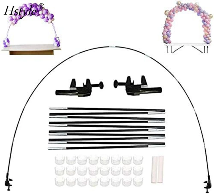 

Balloon Arch Kit Plastic Balloon Column Stands with Bases Balloon Arch Stand Adjustable For Different Table Sizes Birthday HS508