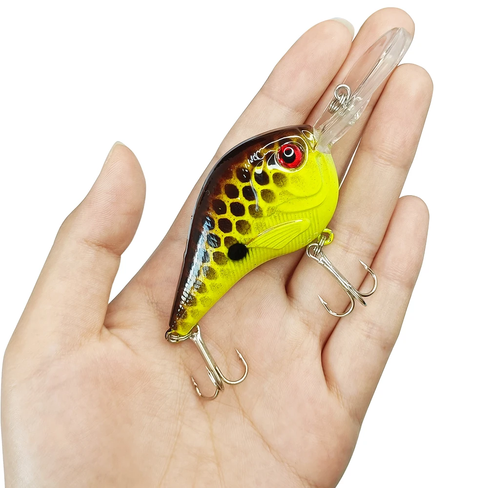 

Newbility Amazon Hot Supplier 9cm 10g Deep Diving Crankbait Hard ABS Plastic Lure Artificial Bait, Yellow