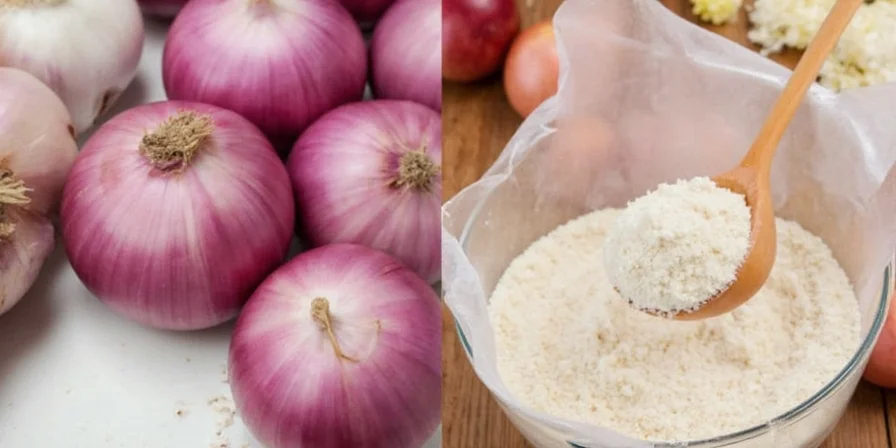 Oven drying onion slices step-by-step.