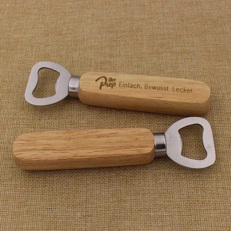 

Fast Delivery Wholesale Custom Wooden Bottle Opener With Laser Logo