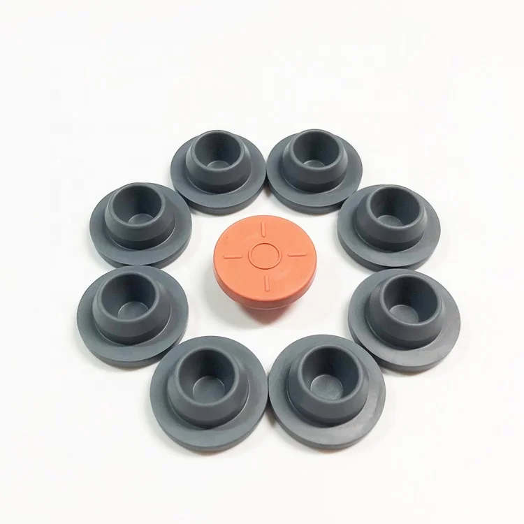 20mm Butyl Rubber Bottle Stopper for Injection Glass Vials Moulding Processing Service