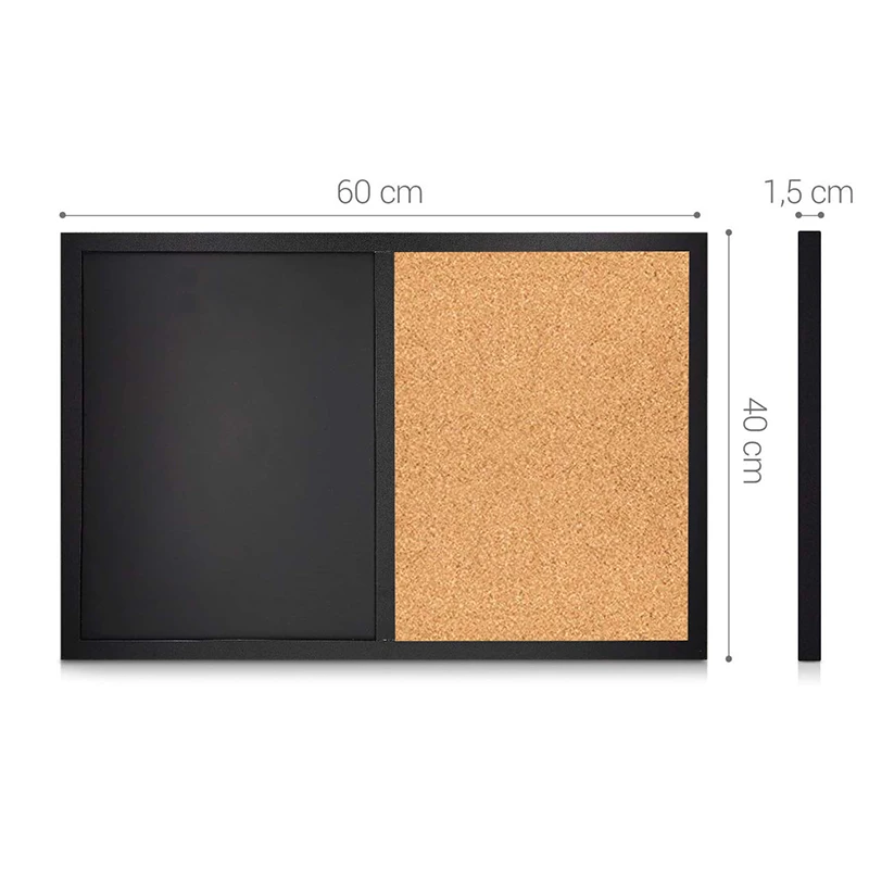 
Wholesale Combination Decorative School Kids Magnetic Dry Erase Cork Chalk Board 