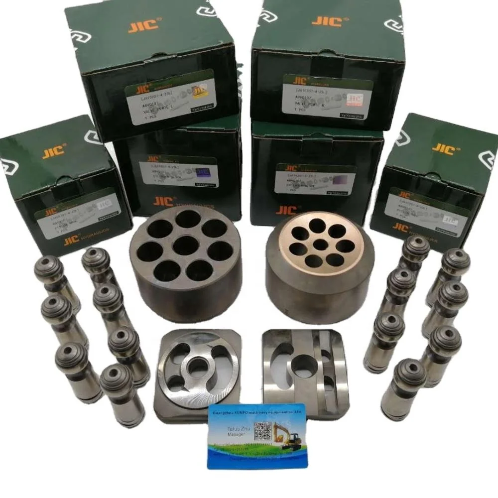 

JIC A8VO107 Hydraulic Pump Parts CAT E320B E325B Excavator Main Pump Cylinder Block & Valve Plate & Plunger
