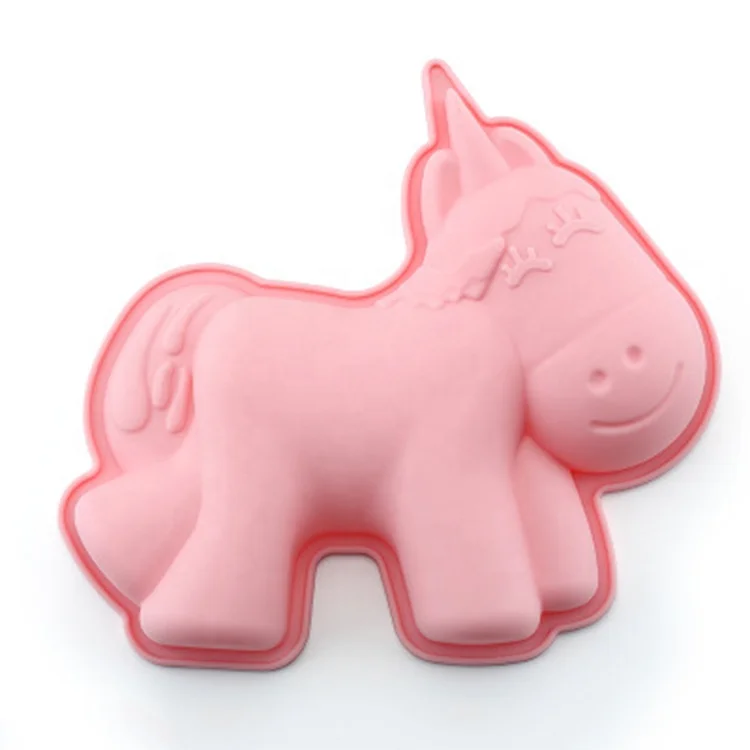 

Unicorn shaped silicone chocolate mold, Customized color