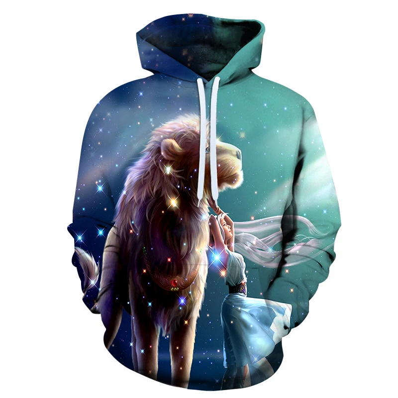 

Little girl and the Wolf pattern 3D Sublimation Sweater