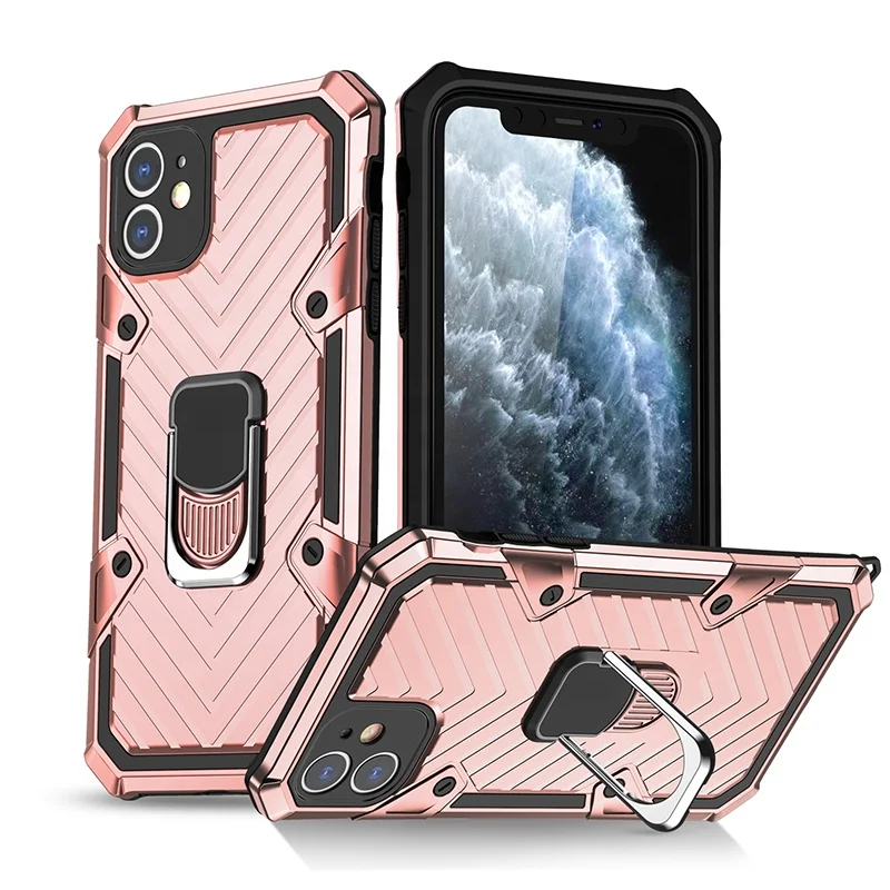 

Magnetic Ring Holder Phone Case For iphone 11 pro max Back Cover for iphone 11, Black, red, rose gold, silver, army green, blue, green