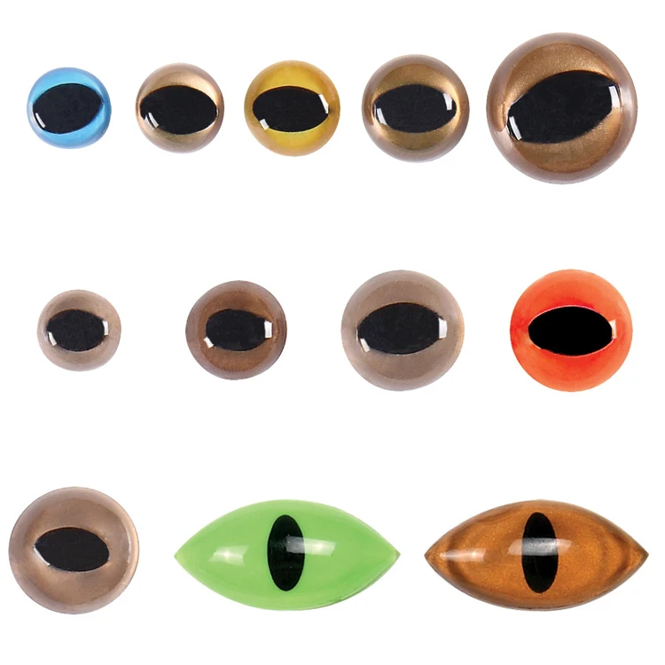 

3D Safety Plastic Cat Eyes Animal Eyes for Stuffed Animal Toys, Blue brown white orange green or customized