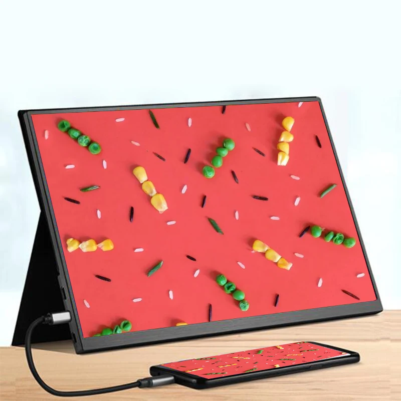 

Portable monitor 15" pc 1080P lcd desktop computer laptop hd ips display screen extend gaming USB-C for Laptop Pc Mobile Phone