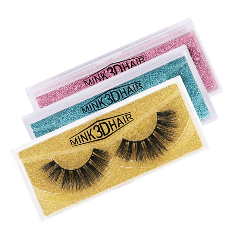 

3d false mink eyelashes bulk high quality mink eyelashes customized boxing
