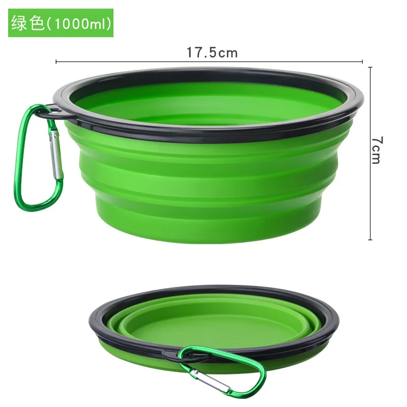 

Folding Collapsible Pet Bowl Silicone, Optional