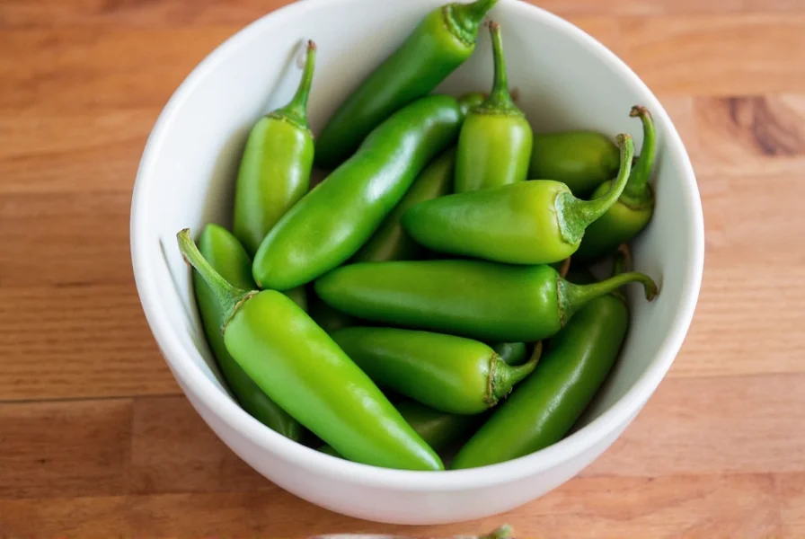 Various Dishes with Serrano Peppers