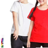 

wholesale 100% cotton 180g o-neck plain custom kids t shirts blank kids tshirt