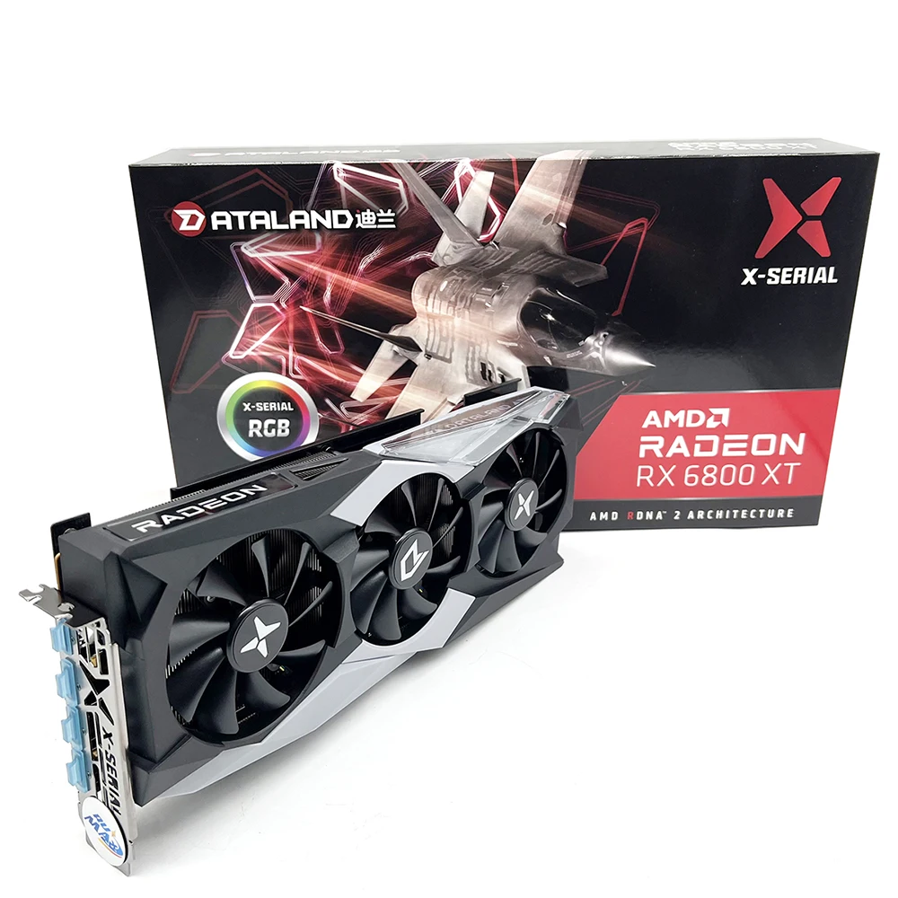 

Rumax Dataland RX6800 X-Serial Amd Radeon rx 6800 xt 16GB VGA GPU Gaming Graphics Card