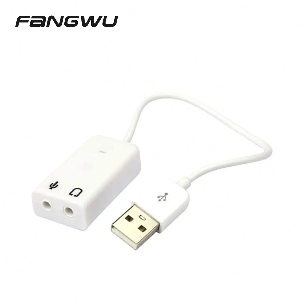 

Factory Custom Voice Card Soundcard Interface De Audio Usb Soundcard, Black