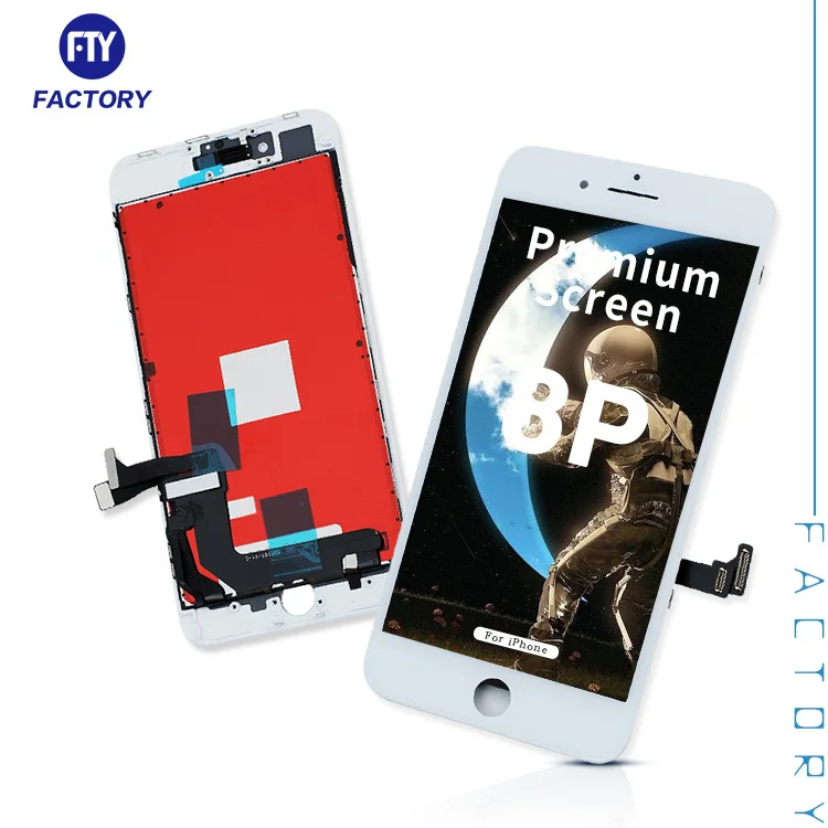 

8 plus lcd display screen with 3D touch digitizer assembly for iphone 8 plus,mobile phone display lcd for iphone 8 plus, White