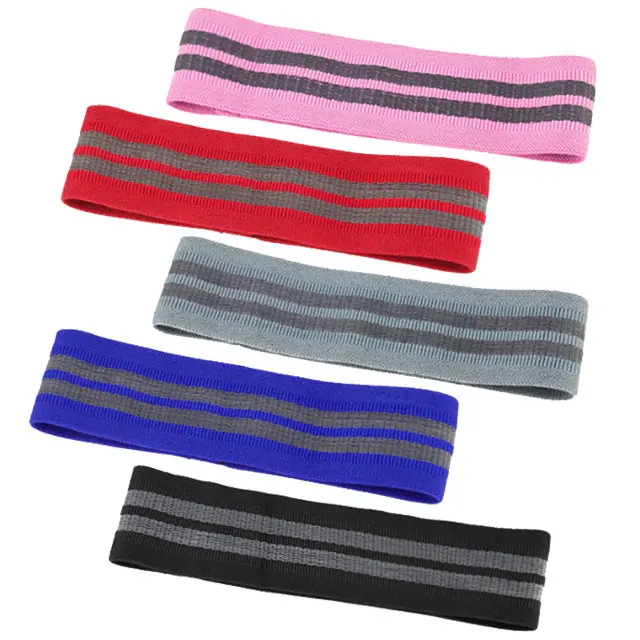 

High Quality power band fitness gym Pink Exercise Set Resistance Hip Bands Stretch Resistance Bands Core Sliders, Red, black, blue
