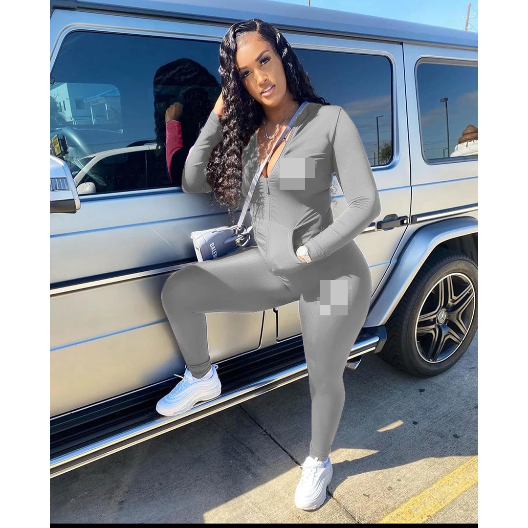 

2021 Two piece set long sleeve joggers women casual set printed letter