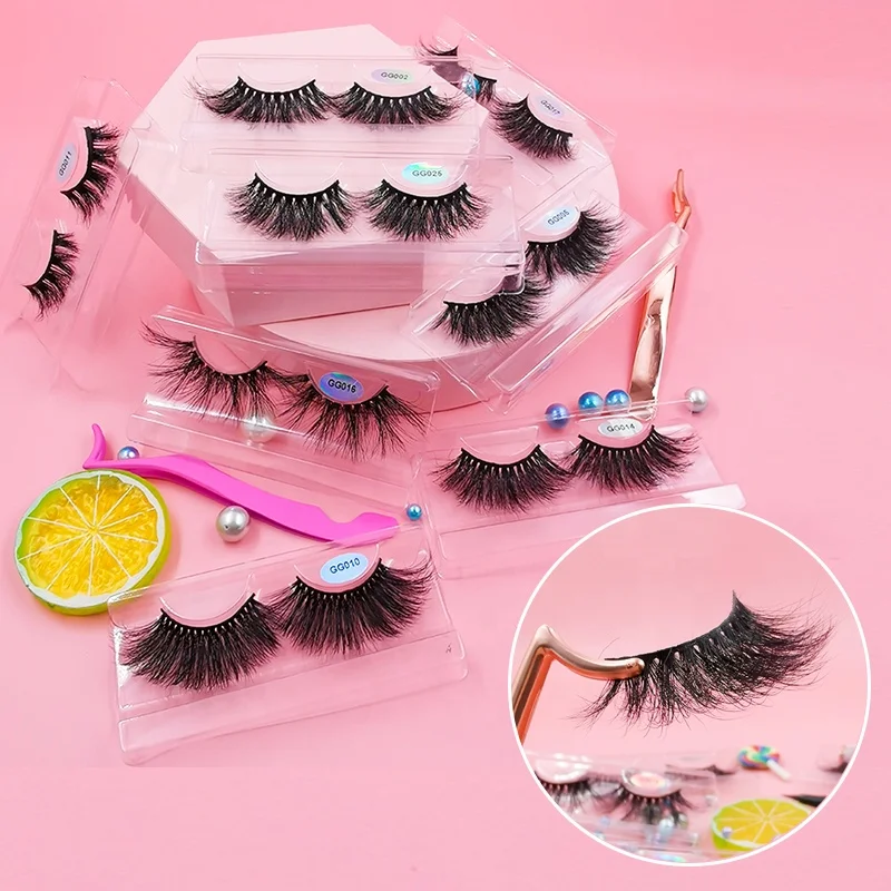 

Factory Wholesale Cheap Price Thick Volume Long Length 3D 5D Mink Lashes Cilios Pestanas Private Label Messy Fluffy Mink Eyelash, Black