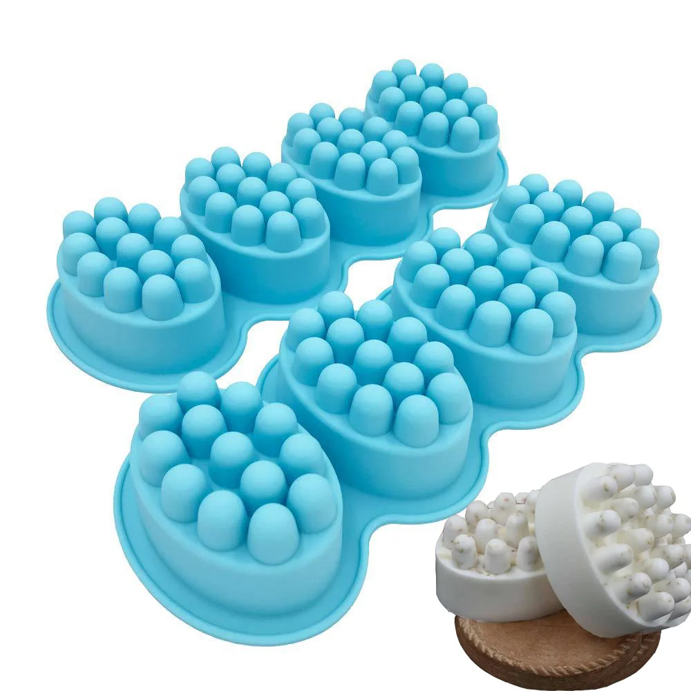 

2021 New silicone soap molds for soap making handmade for massage, White