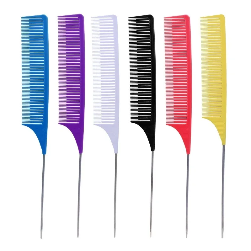 

Pintail Comb Toni And Guy White Label Rattail Combs Hairdressing Parting Best For Hair Ushaped Arc K6T Rat Tail Ruber, Natural color
