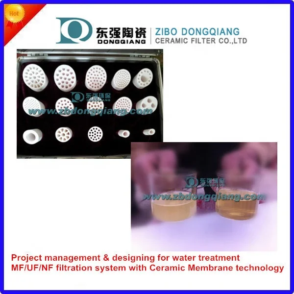 
ultrafiltration ceramic membrane filter element 