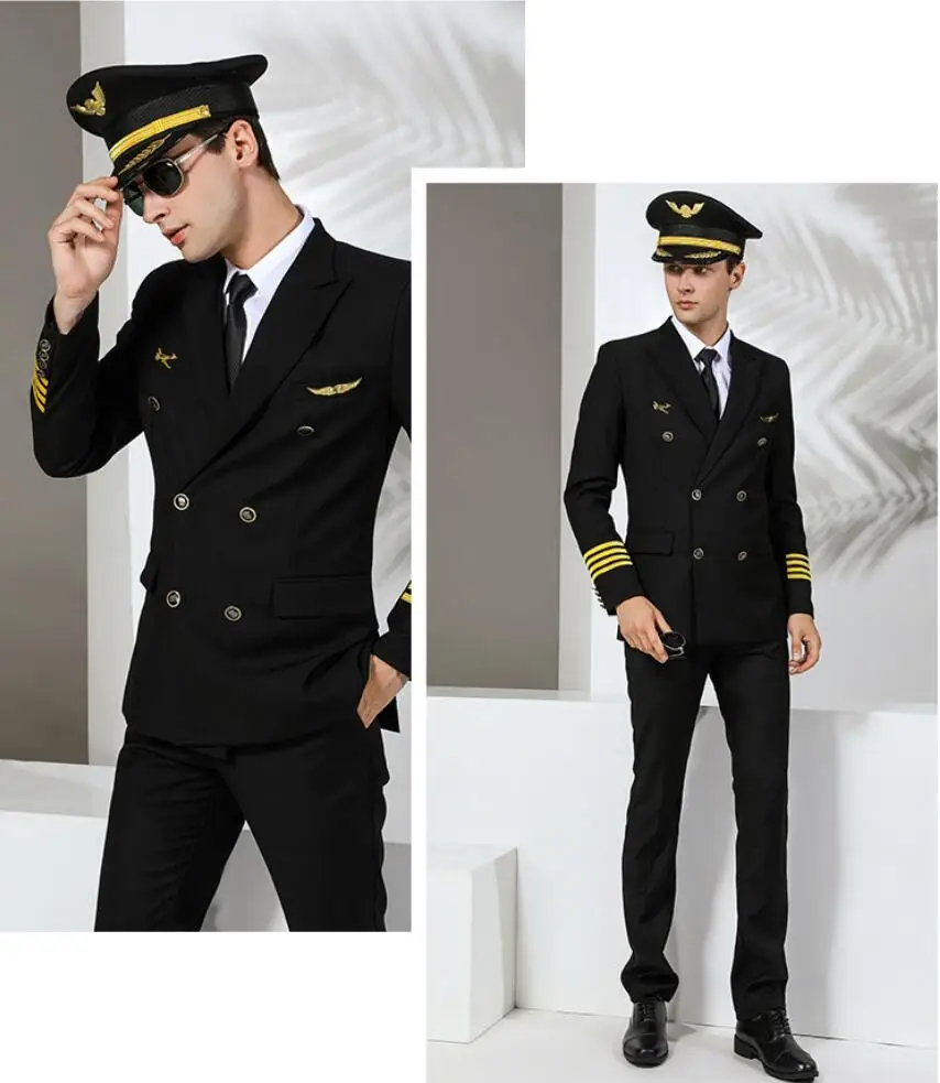 Airline Pilot Uniform Aviation Uniform Suit Pilot Uniform For Captain