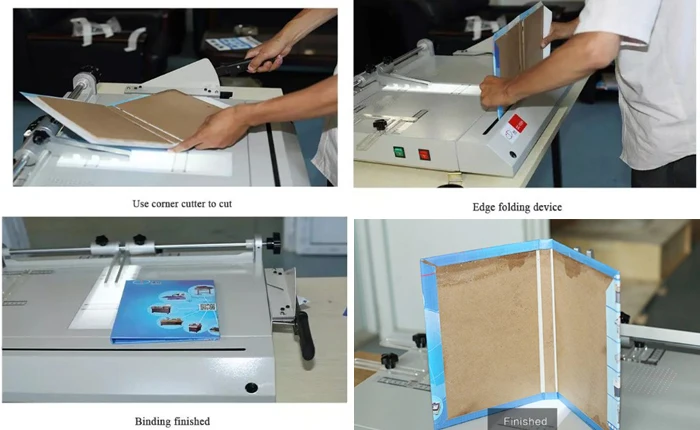 100K A3 Manual Album Hard Cover Book Making Machine