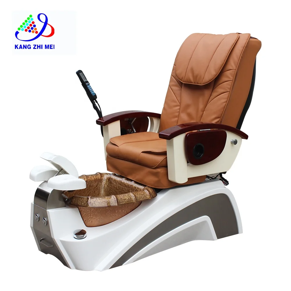 

Kangmei Luxury Modern Beauty Nail Salon Furniture Electric Pipeless Whirlpool Foot Spa Human Touch Massage Pedicure Chair, Variour colors avilable