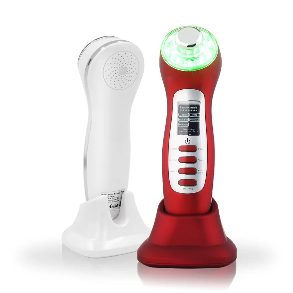 

beuty care Amazon sells hot Ultrasonic led beauty skin device light therapy ultrasonic facial massager neck beauty service