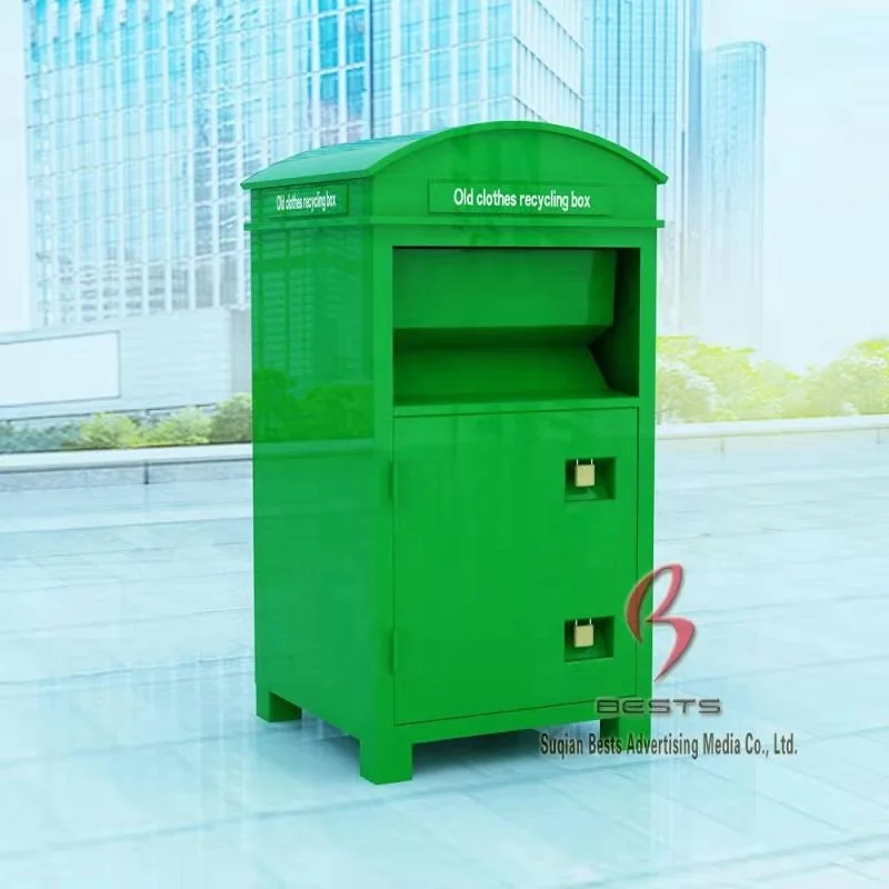 Steel Clothing And Shoe Recycling Bin For Sales Buy High