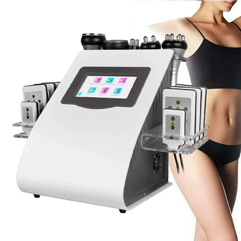 

2021 6 In 1 Multifunction New Technologies 40K Body Ultrasonic Vacuum Rf Slimming Beauty Fat lipolaser Cavitation System Machine