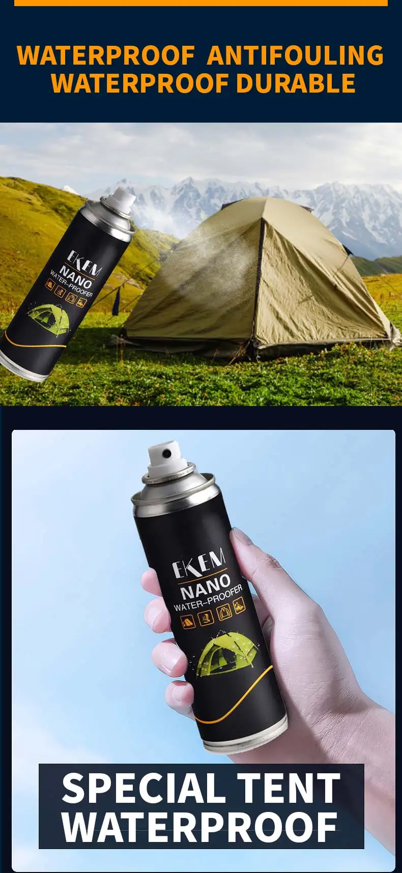 Ekem Super Hydrophobic Nano Water Repellant Spray For Canvas Sneaker