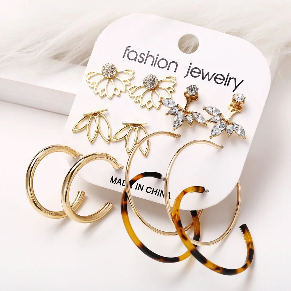 

5542 Fashion Design Amazon Bestseller New ZA Metal Dangle Earrings For Women Statement Geometric Drop Earrings Wholesale