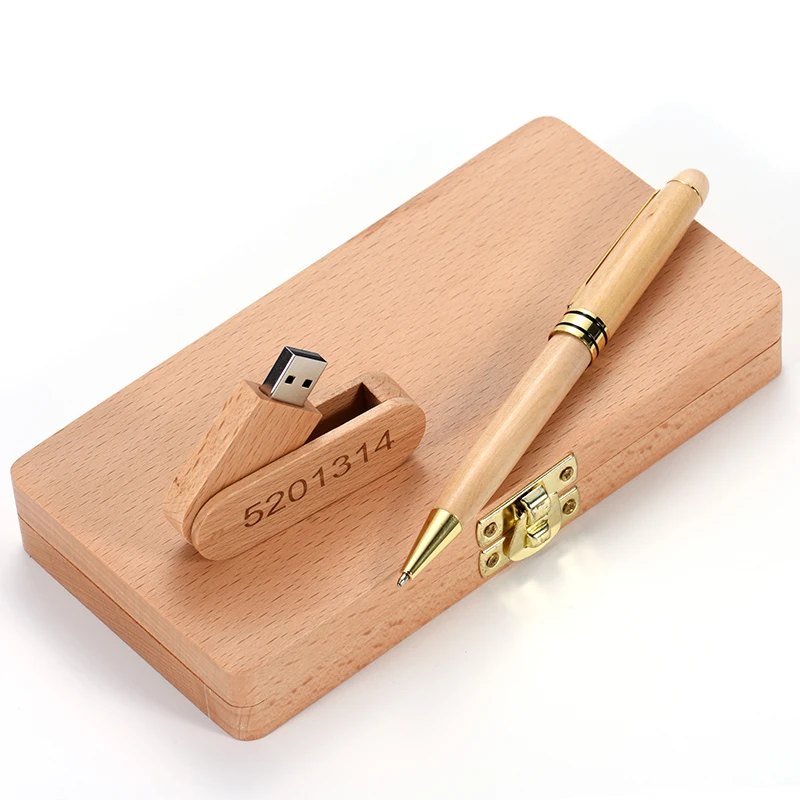 

JASTER Factory outlet usb flash drive 4GB 8GB 16GB 32GB 64GB USB2.0 custom pendrive with high quality pen drive with wood box