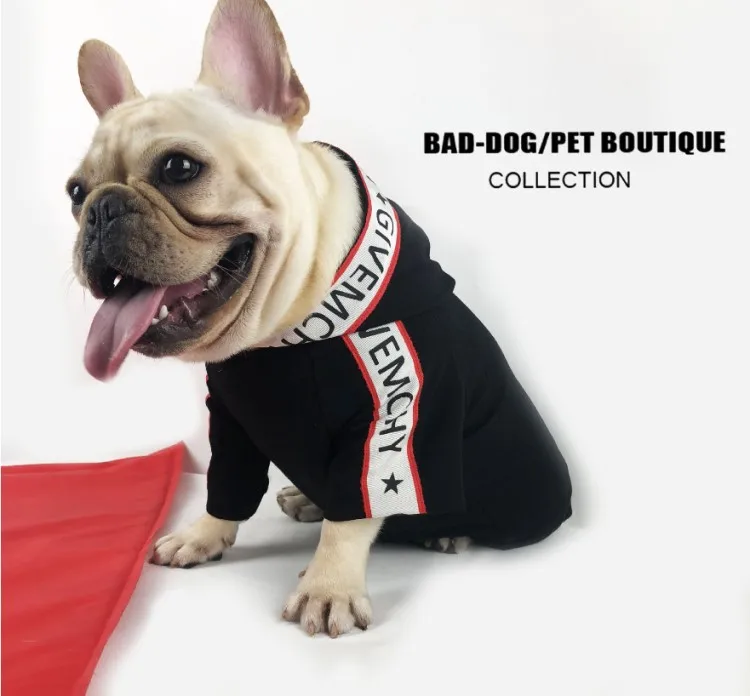 

Fashion Spring Dog Clothes Hoodie Summer Letters Printed Coat Corgi Teddy Schnauzer Pomeranian Pet Clothing, As picture