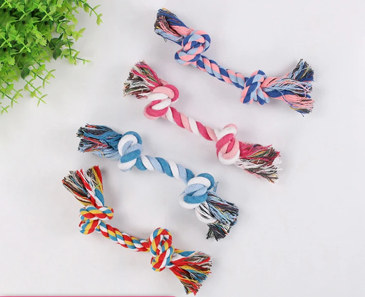 

Free Samples Durable Bite Dog Toy Cheap Double Knot Rope Dog Chew Toy Rope Stuffed Dog Toys, Picture showed