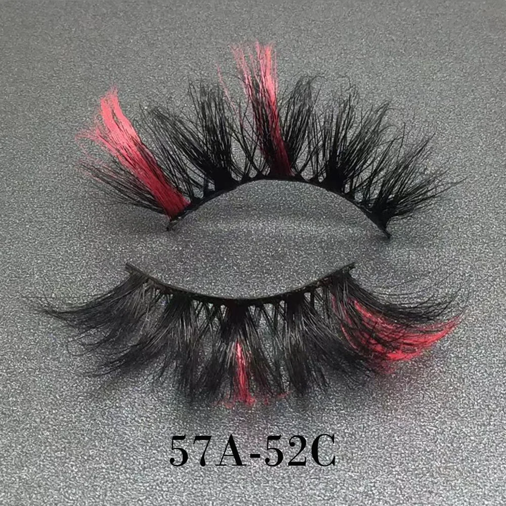 

57A-52C 25mm color lash eyelash packaging wholesale eyelash package venders eyelash extensions 25mm /27mm /30mm mink lashes box