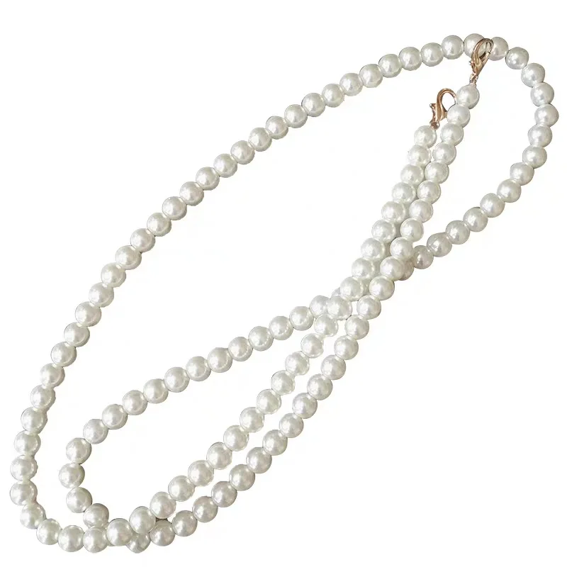 

Factory 60cm Pearl bag chain 110cm diagonal bag strap 30cm pearl handle chain